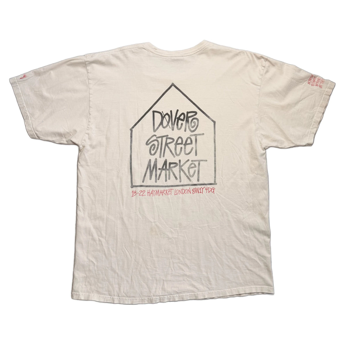 Stussy x Dover Street Market T-Shirt - Cream - XL
