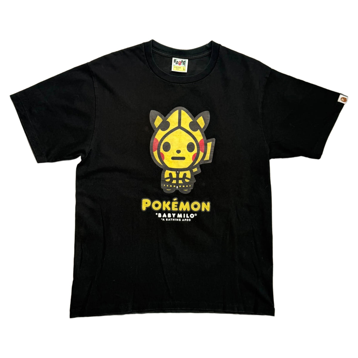 BAPE x Pokemon T-Shirt - Black - L