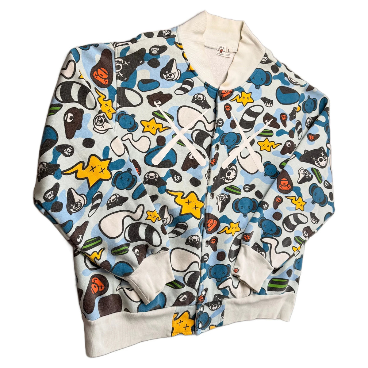 BAPE x KAWS Jacket - Blue - L