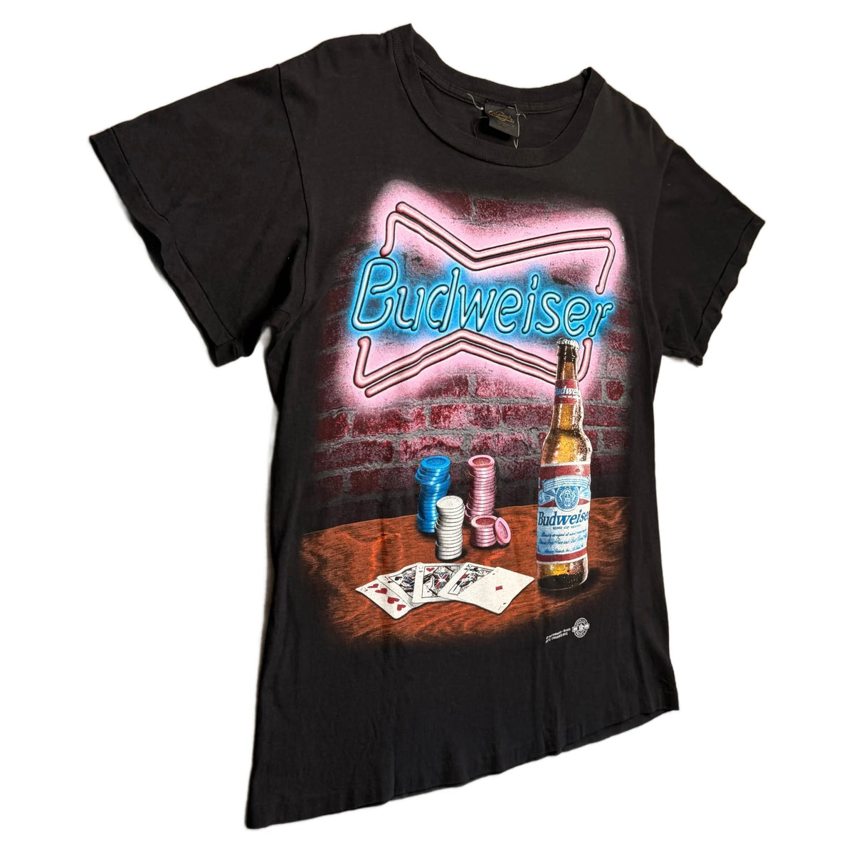 Vintage 1995 Budweiser T-Shirt - Black - M