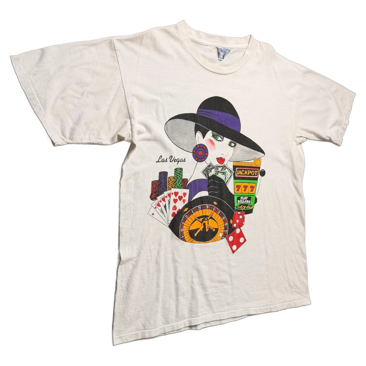 Vintage Las Vegas T-Shirt - White - XL