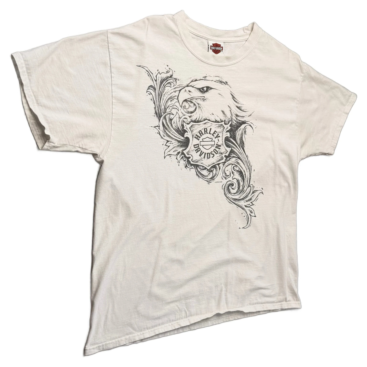 Vintage 2012 Harley Davidson T-Shirt - White - M