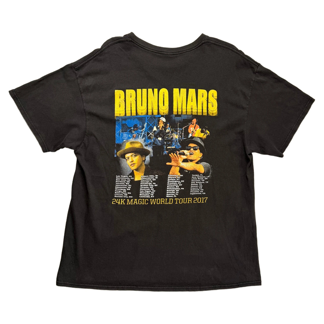 Vintage Bruno Mars T-Shirt - Black - L
