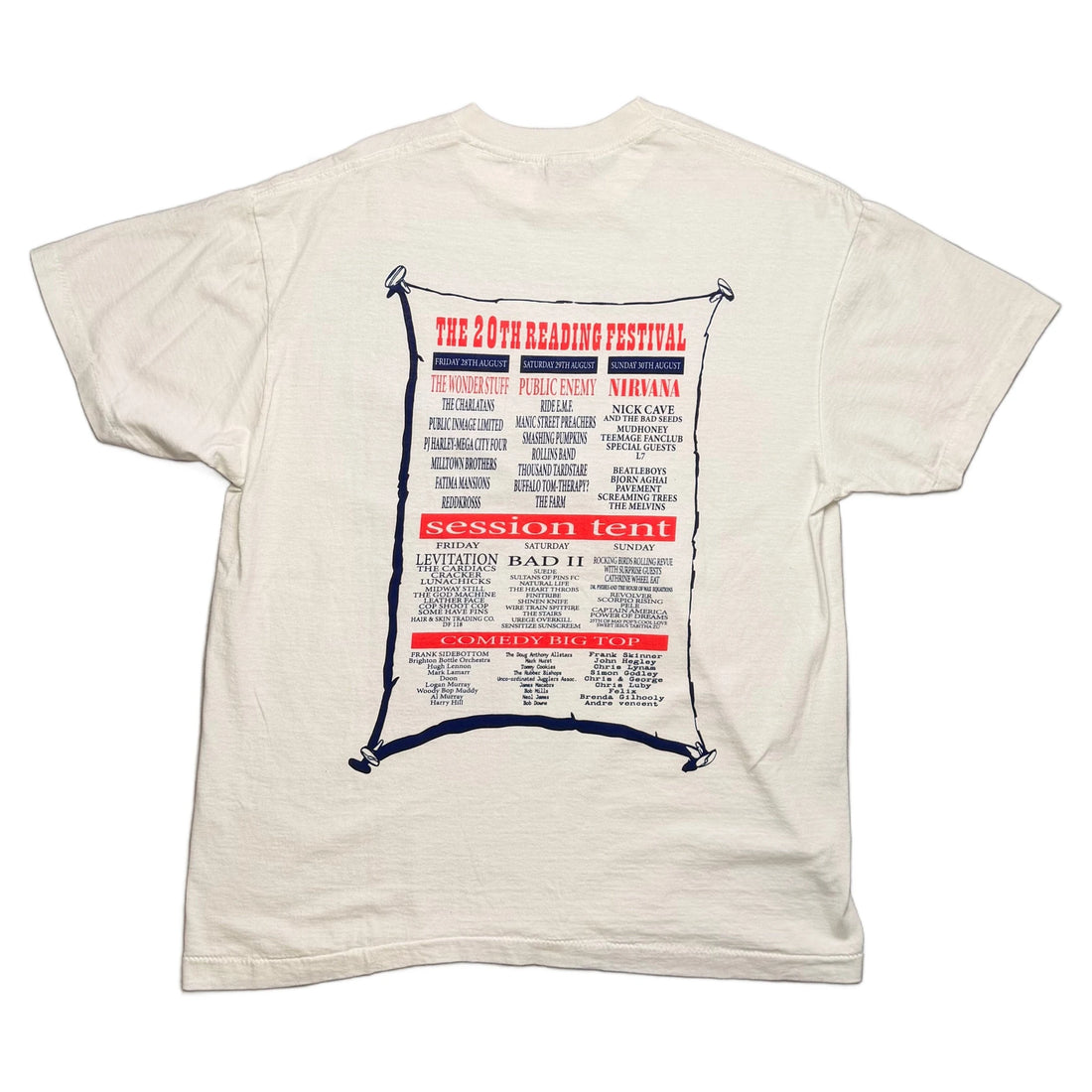 Vintage Nirvana T-Shirt - White - L