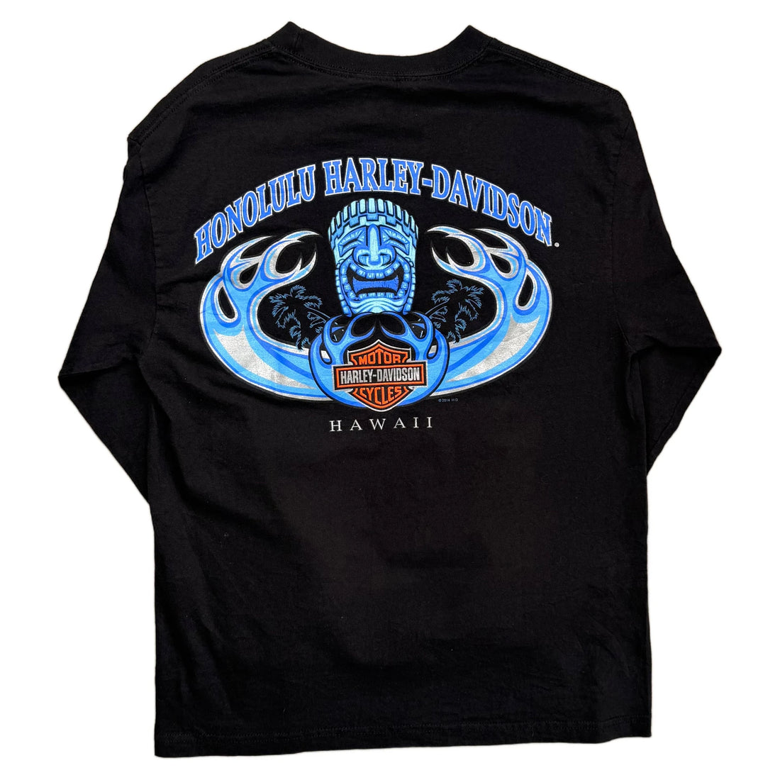 Vintage 2014 Harley Davidson T-Shirt - Black - M