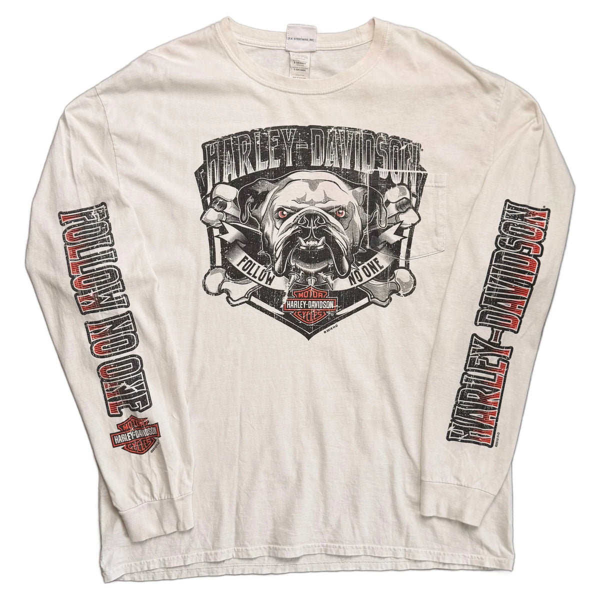 Vintage 2014 Harley Davidson T-Shirt - White - XL