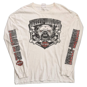 Vintage 2014 Harley Davidson T-Shirt - White - XL