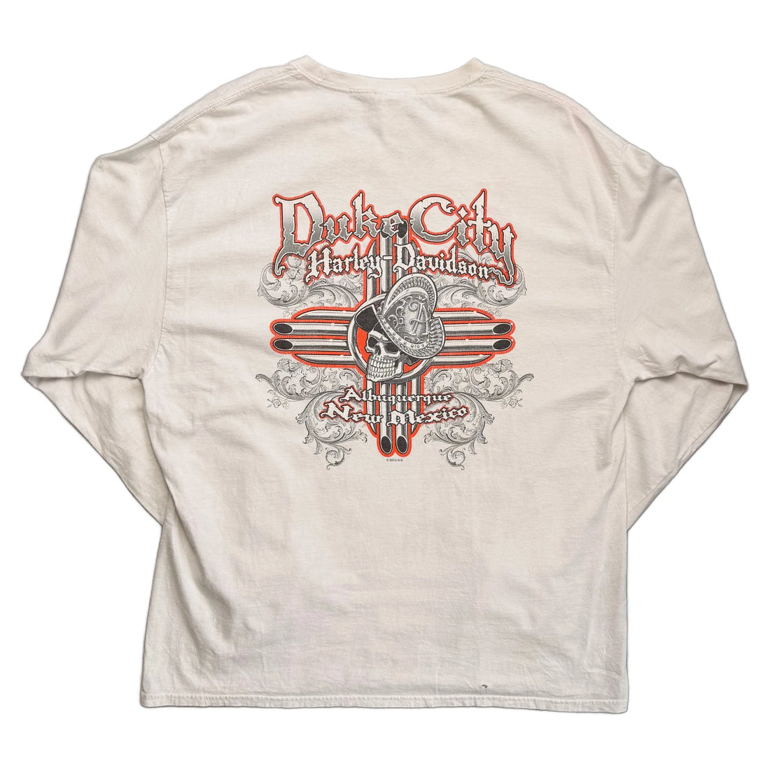 Vintage 2014 Harley Davidson T-Shirt - White - XL