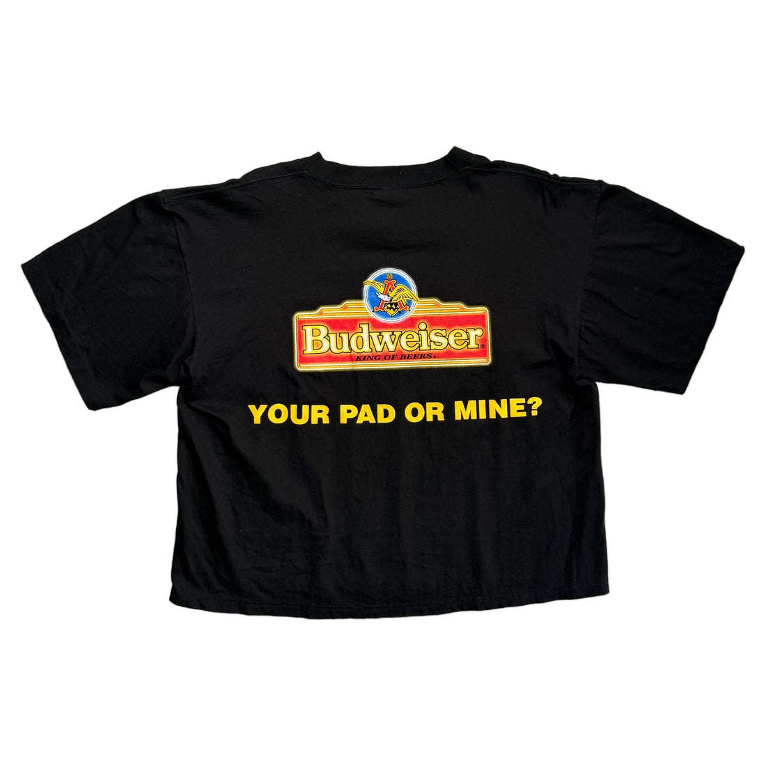 Vintage 1995 Budweiser T-Shirt - Black - L
