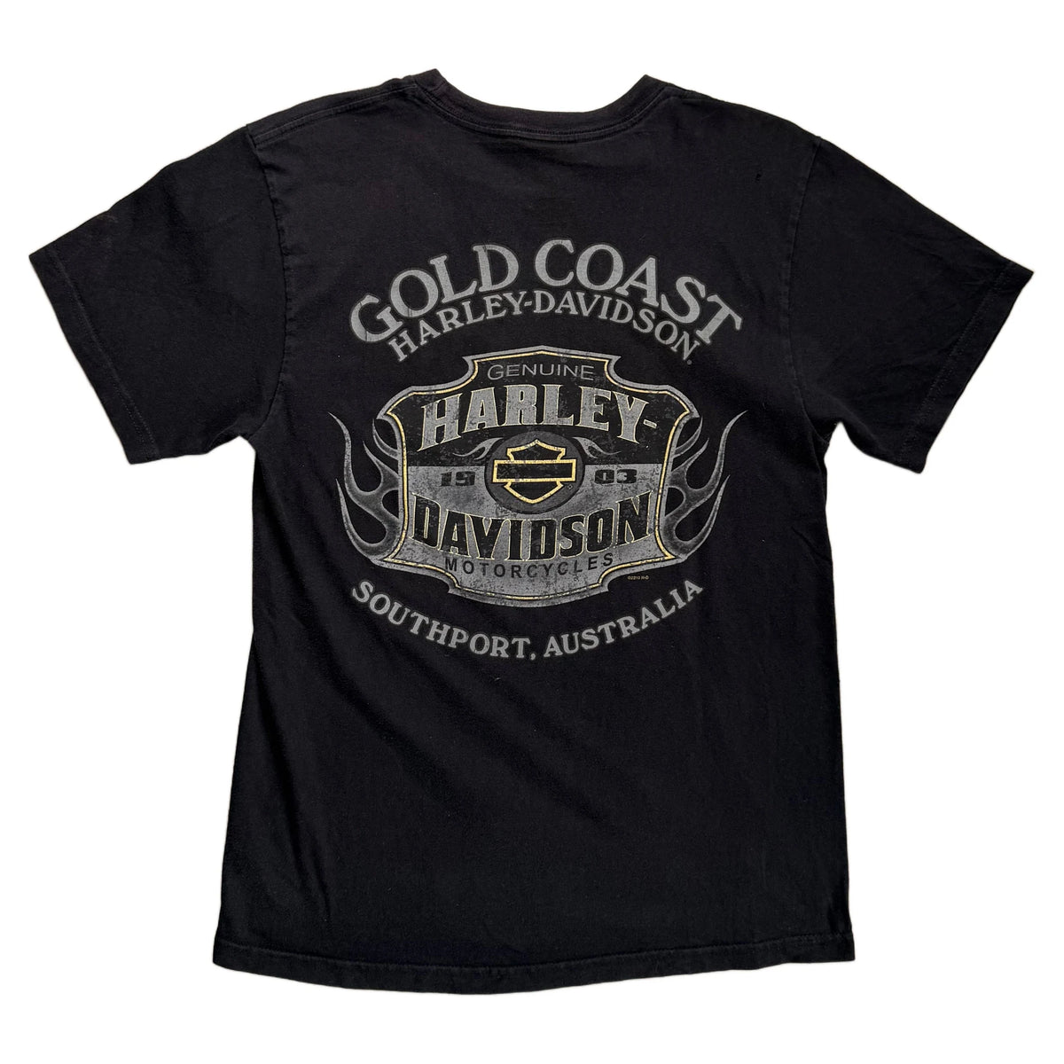 Vintage 2010 Harley Davidson T-Shirt - Black - M