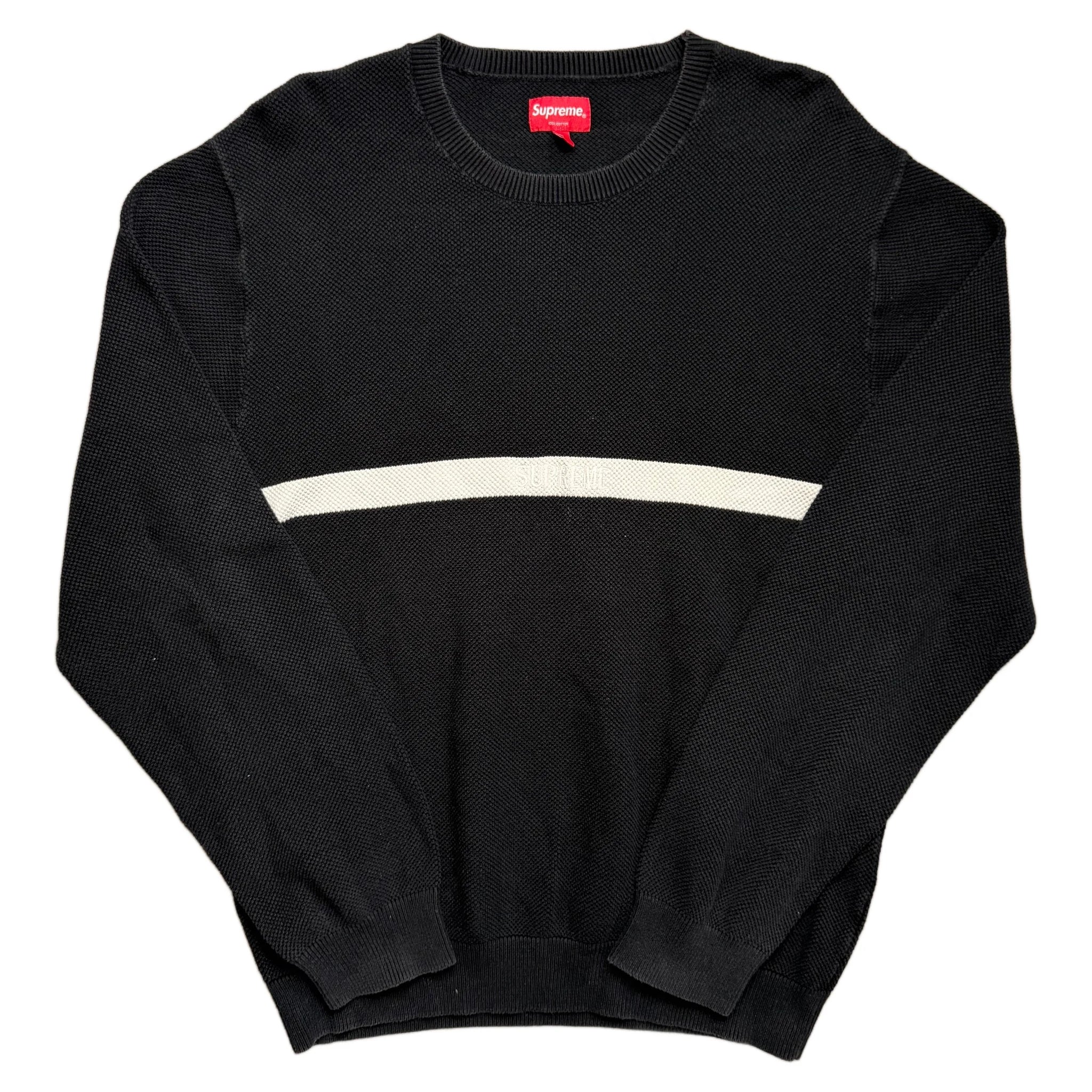 Supreme Knitted Sweatshirt - Black - L