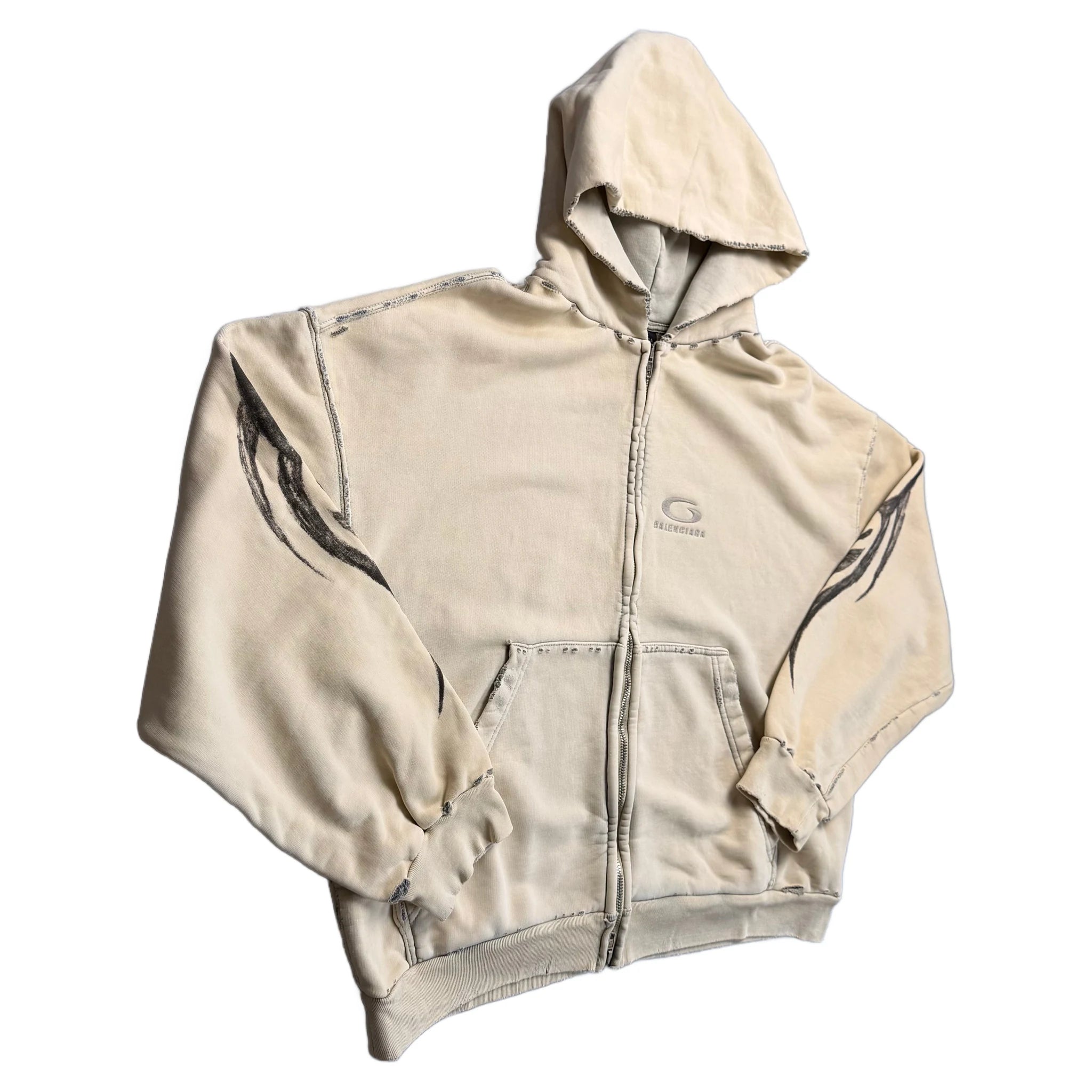 Balenciaga Hoodie - Cream - M