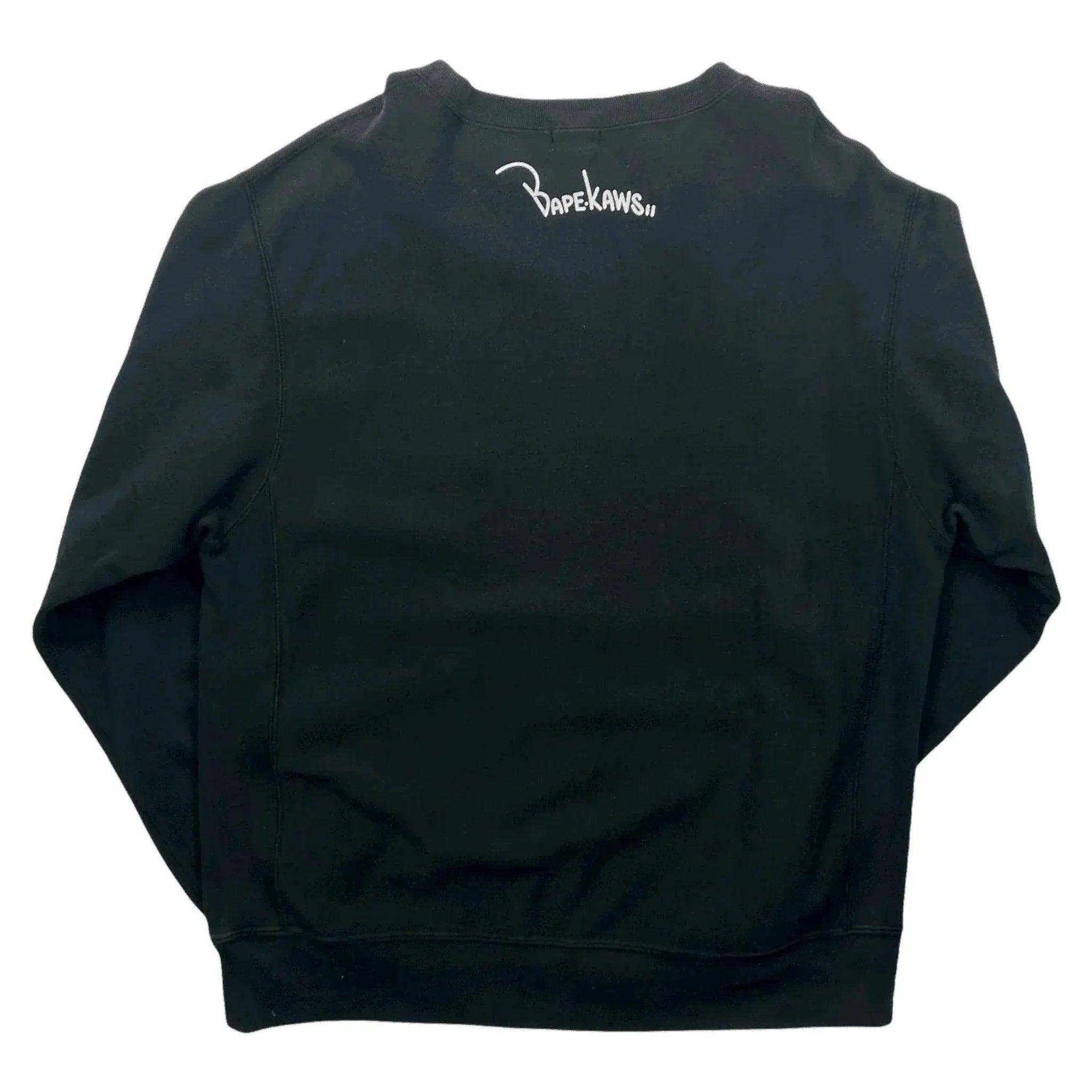 Vintage 90s Black A Bathing Ape (BAPE) x Kaws Sweatshirt - M | The Streetwear Studio