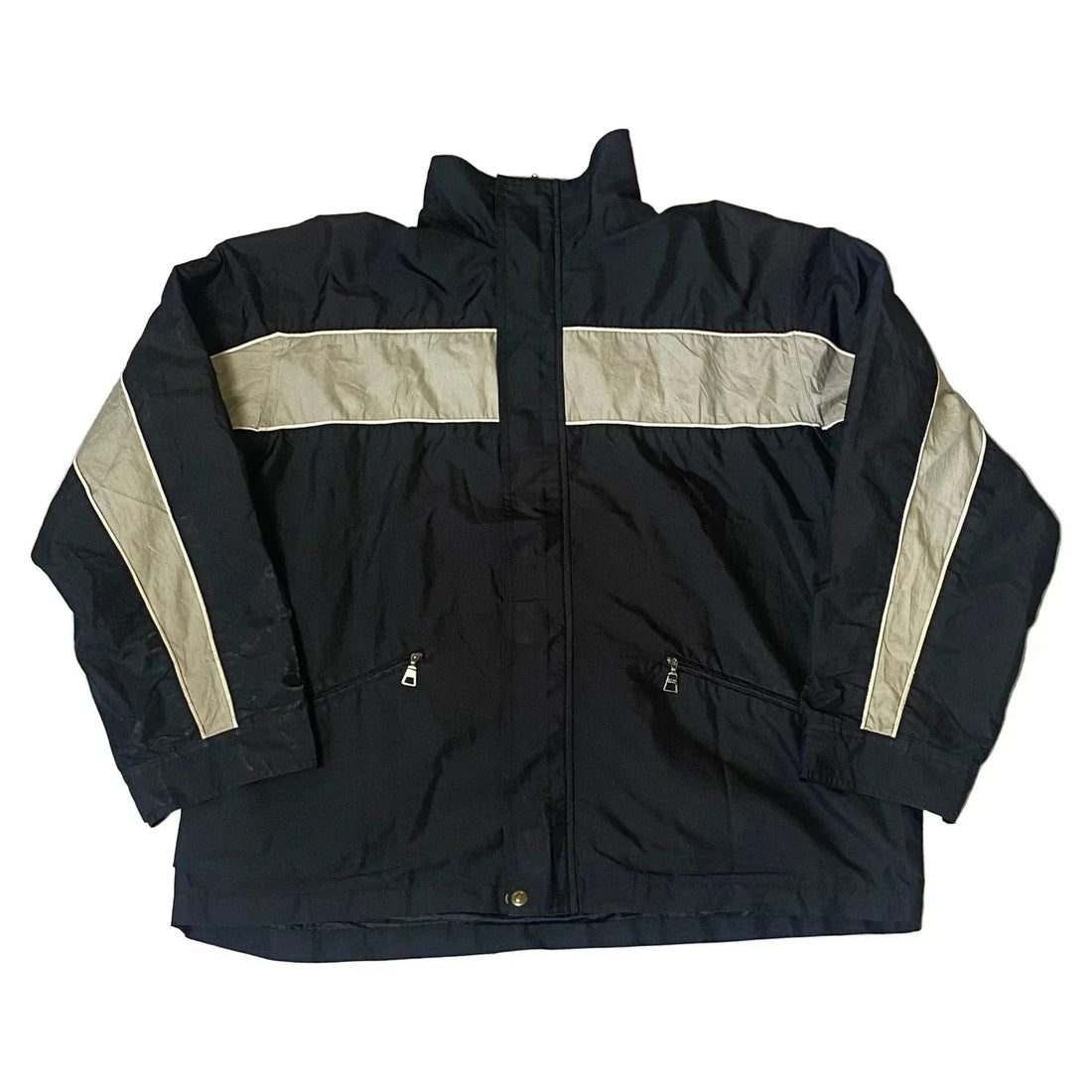 Vintage Black + Grey Prada Jacket - XL | The Streetwear Studio