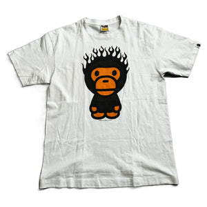 A Bathing Ape (BAPE) T-Shirt - White - L