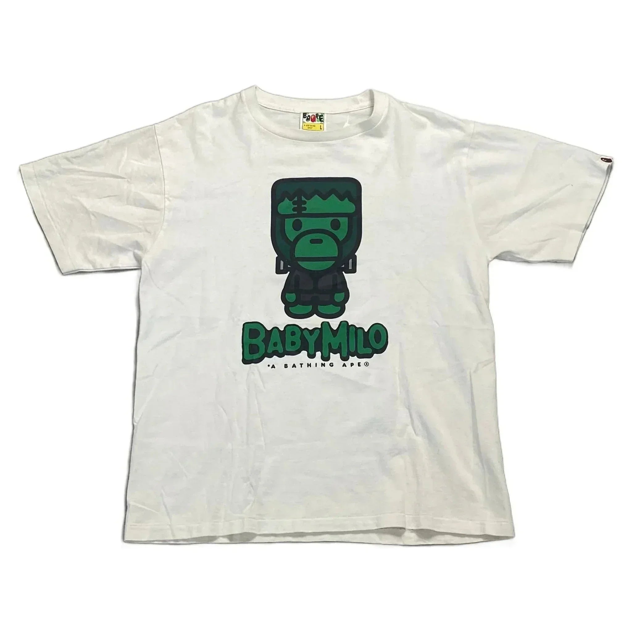 White A Bathing Ape (BAPE) Tee - L | The Streetwear Studio