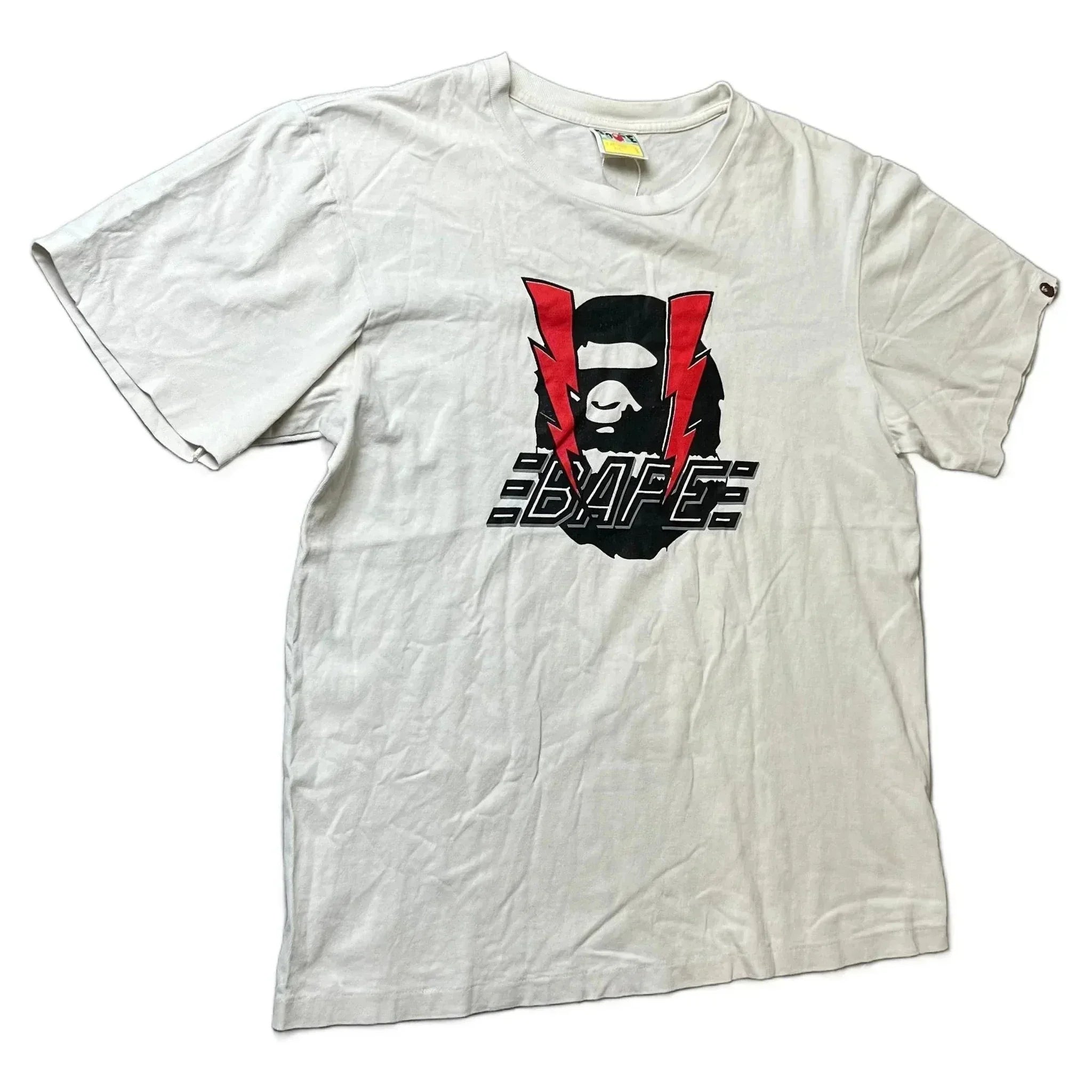 White A Bathing Ape (BAPE) Tee - L | The Streetwear Studio