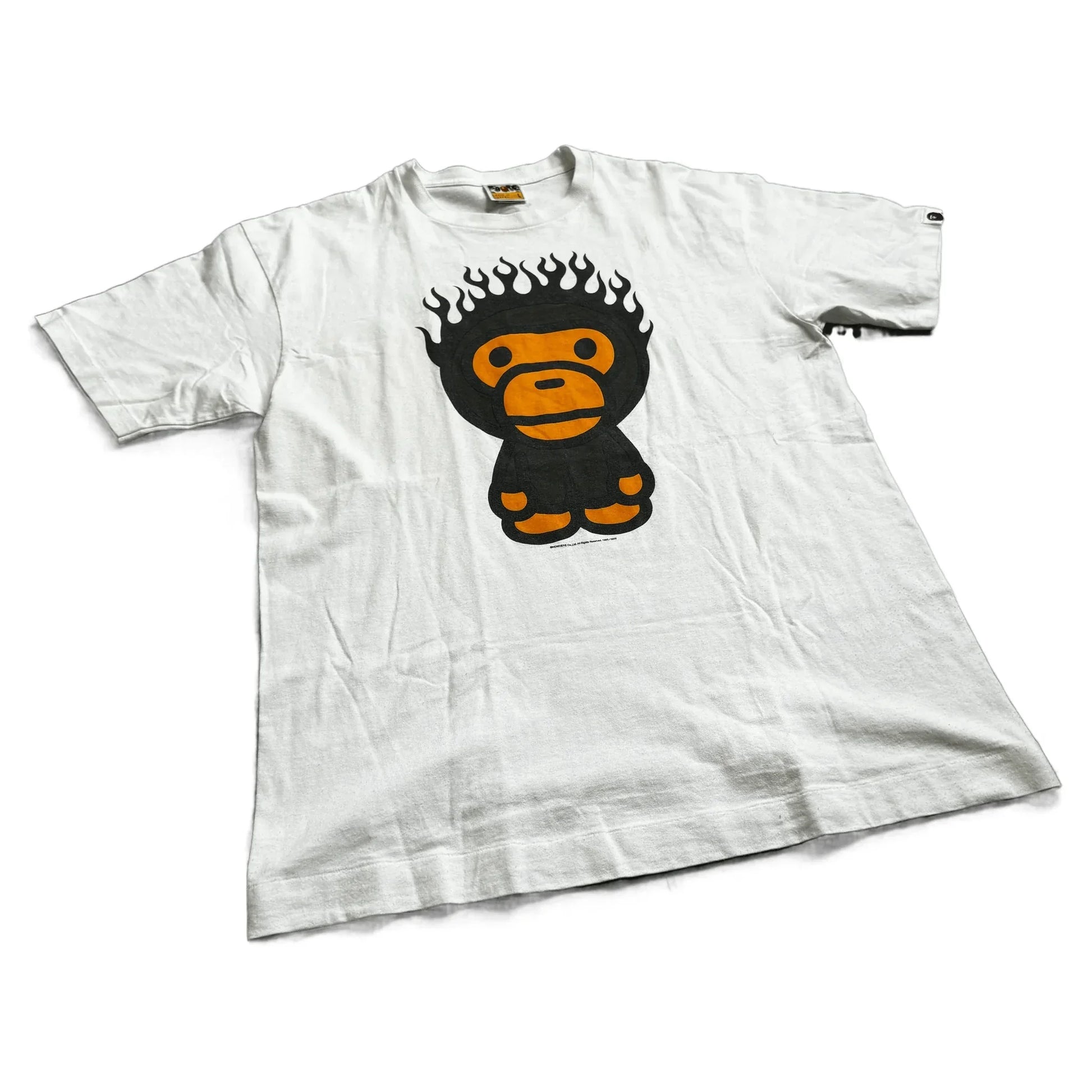 White A Bathing Ape (BAPE) Tee - L | The Streetwear Studio