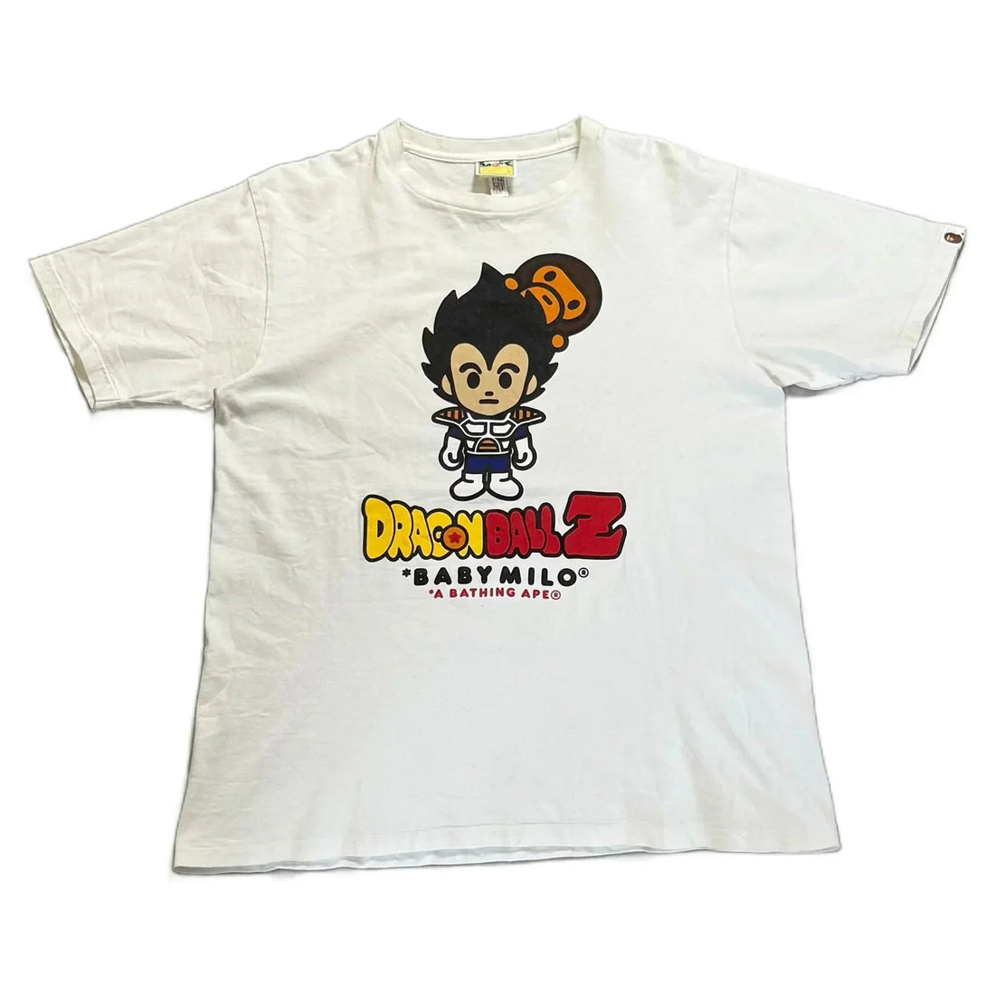White A Bathing Ape (BAPE) x Dragonball Z Tee - L | The Streetwear Studio