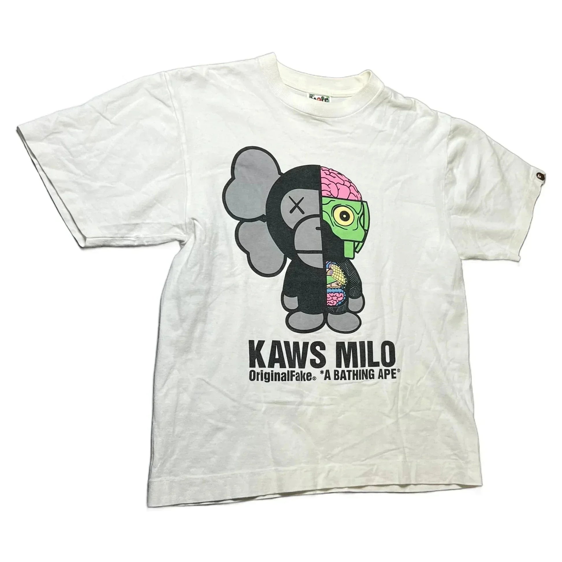 White A Bathing Ape (BAPE) x KAWS Tee - M | The Streetwear Studio