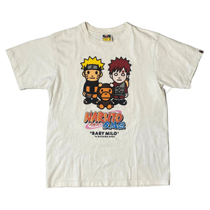 A Bathing Ape (BAPE) T-Shirt - White - M - Naruto