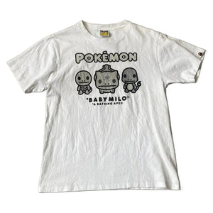 A Bathing Ape (BAPE) T-Shirt - White - M - Pokémon