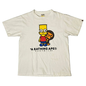 A Bathing Ape (BAPE) T-shirt - White - M - The Simpsons
