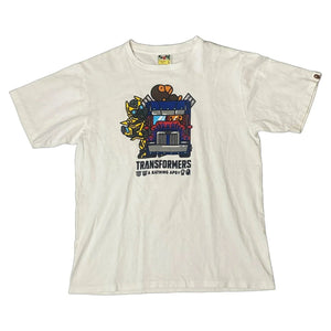 A Bathing Ape (BAPE) T-Shirt - White - L - Transformers