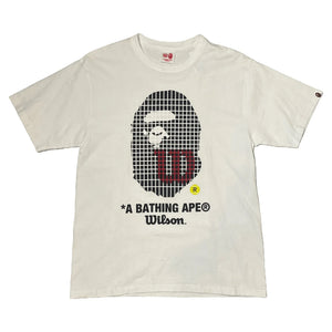 A Bathing Ape (BAPE) x Wilson Tee - White - L
