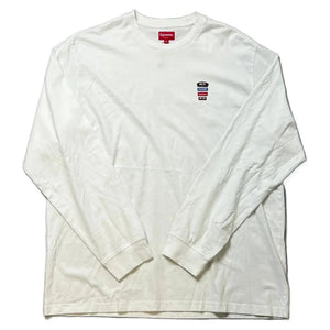 Supreme Long Sleeve Tee - White - XL