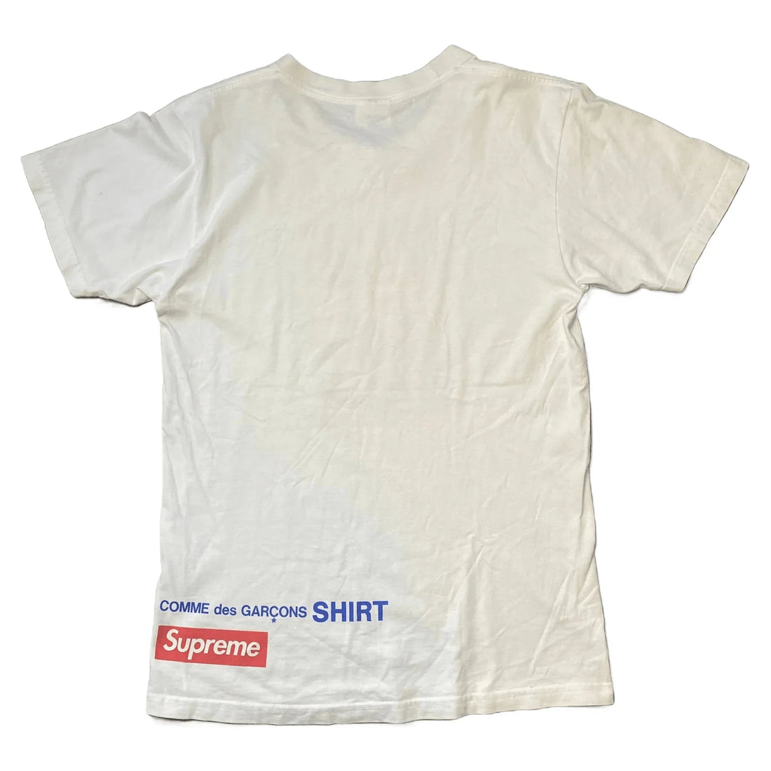 White Supreme x Comme Des Garcons (CDG) Tee - M | The Streetwear Studio