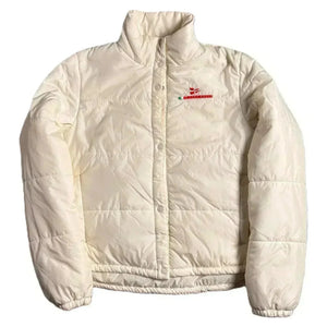 Prada Luna Rossa Puffer Coat - White - M