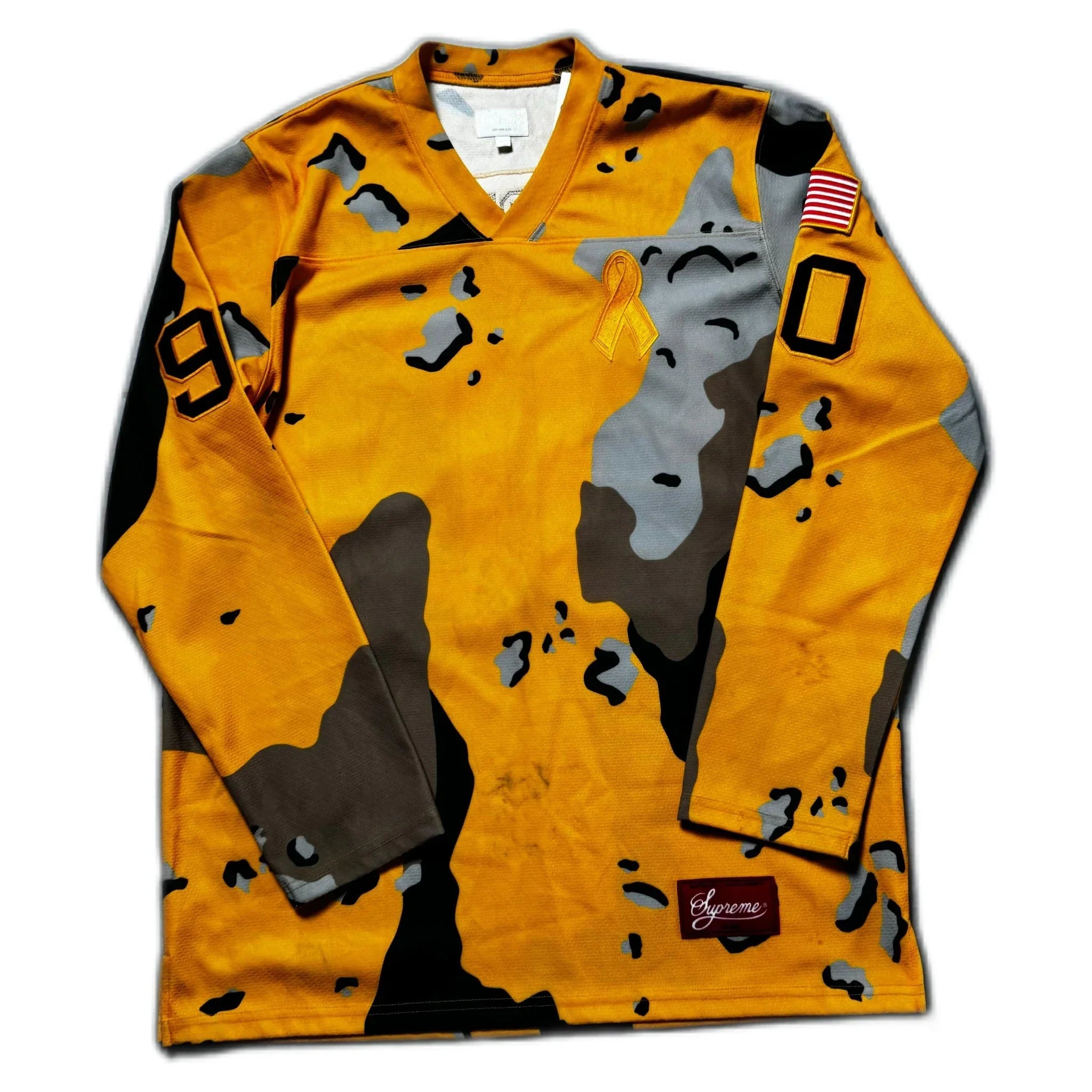 Yellow Camo Supreme Jersey - L | The Streetwear Studio